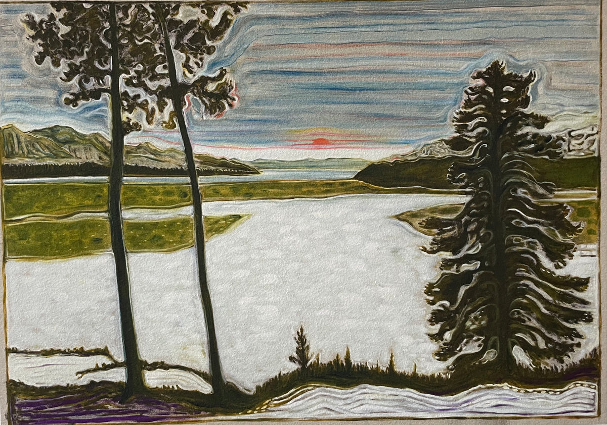 Midnight Sun / Frozen Lake